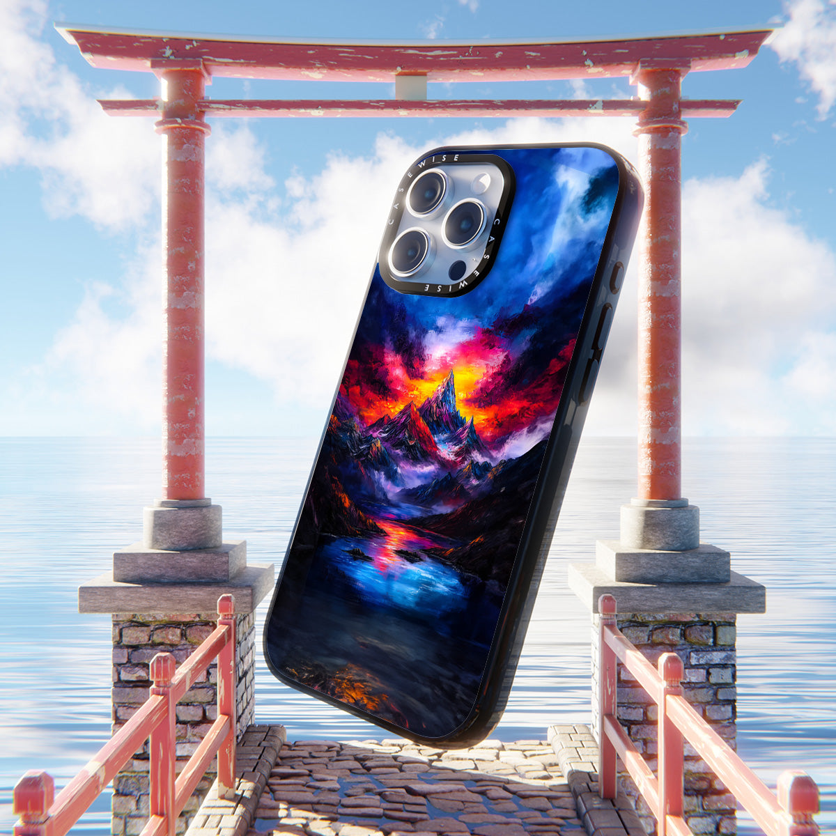 Misty Sunset Mountain Dream - Etui
