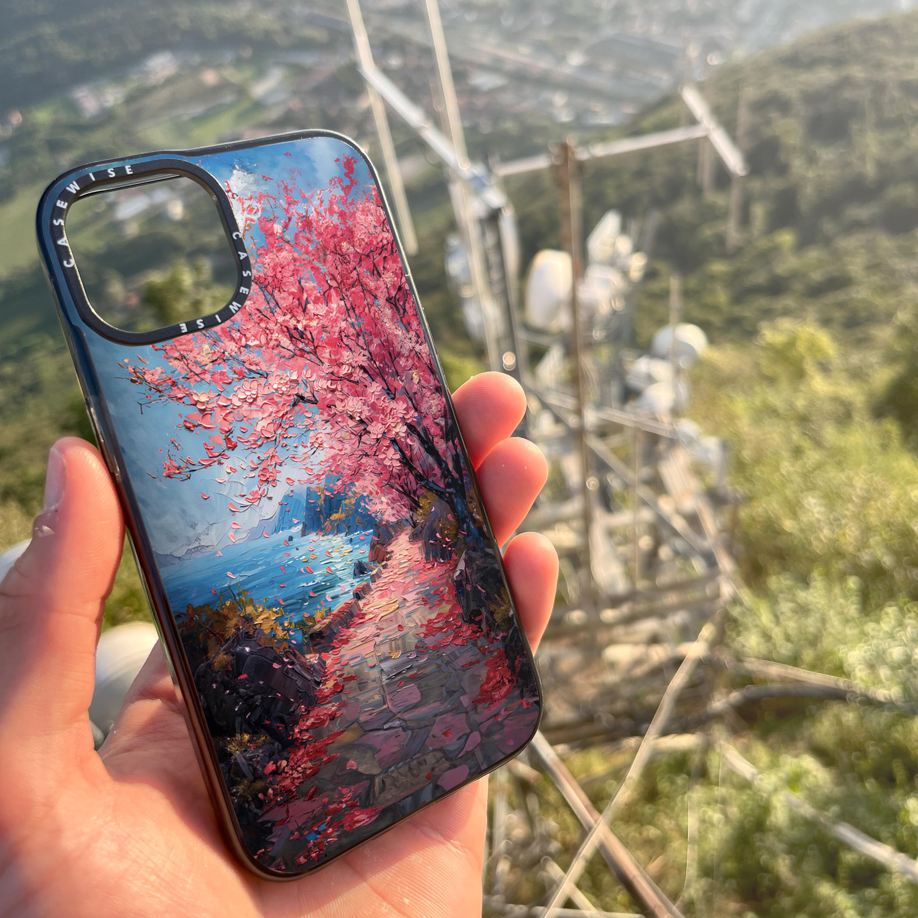 Cherry Blossom Painting - Etui