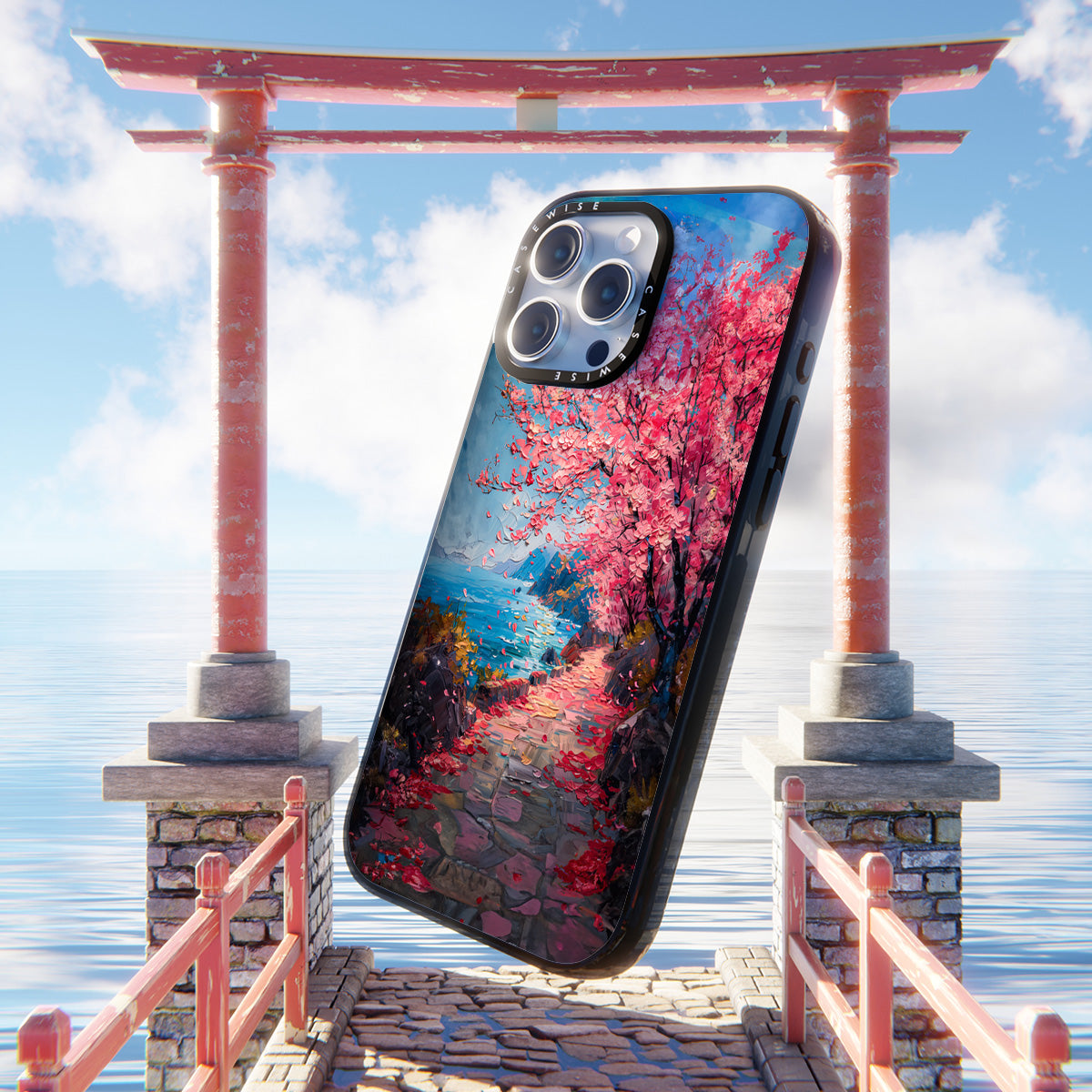 Cherry Blossom Painting - Etui