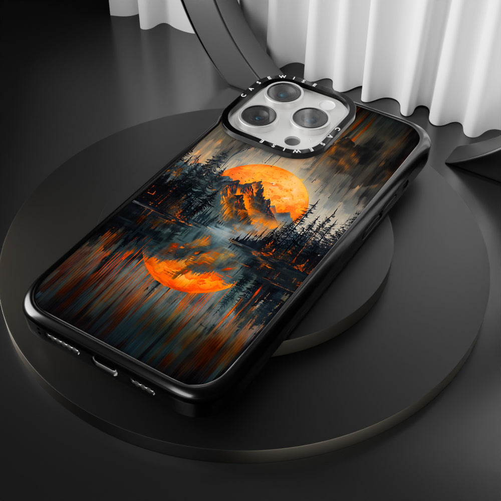 Orange Sunset Mountains - Etui