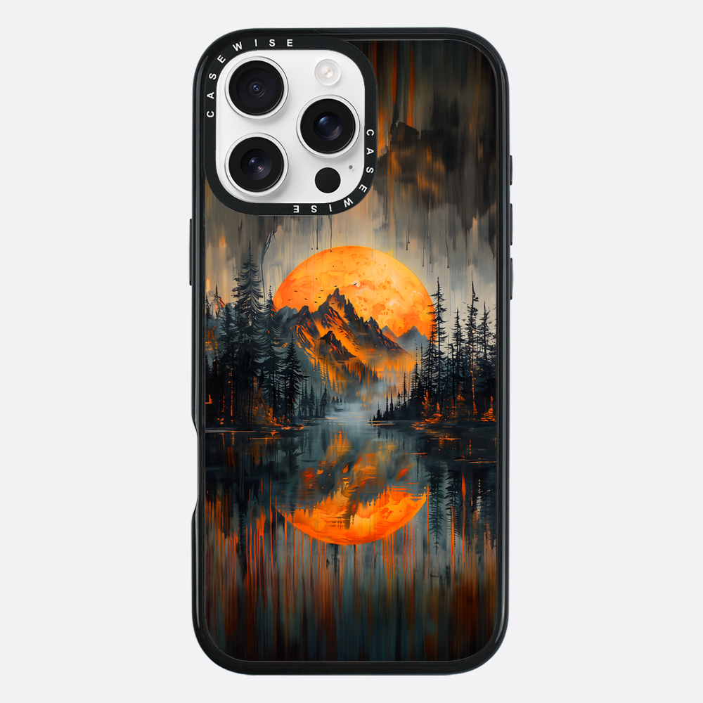 Orange Sunset Mountains - Etui