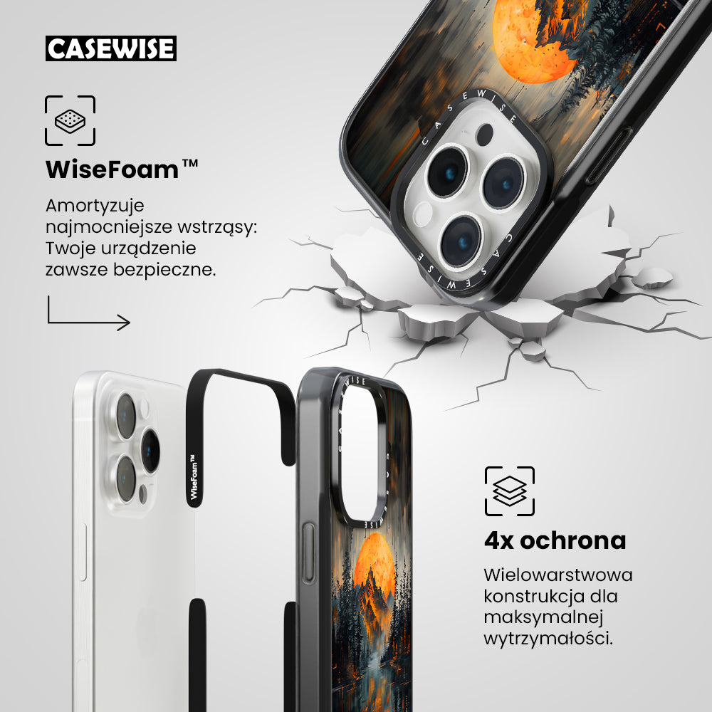 Orange Sunset Mountains - Etui