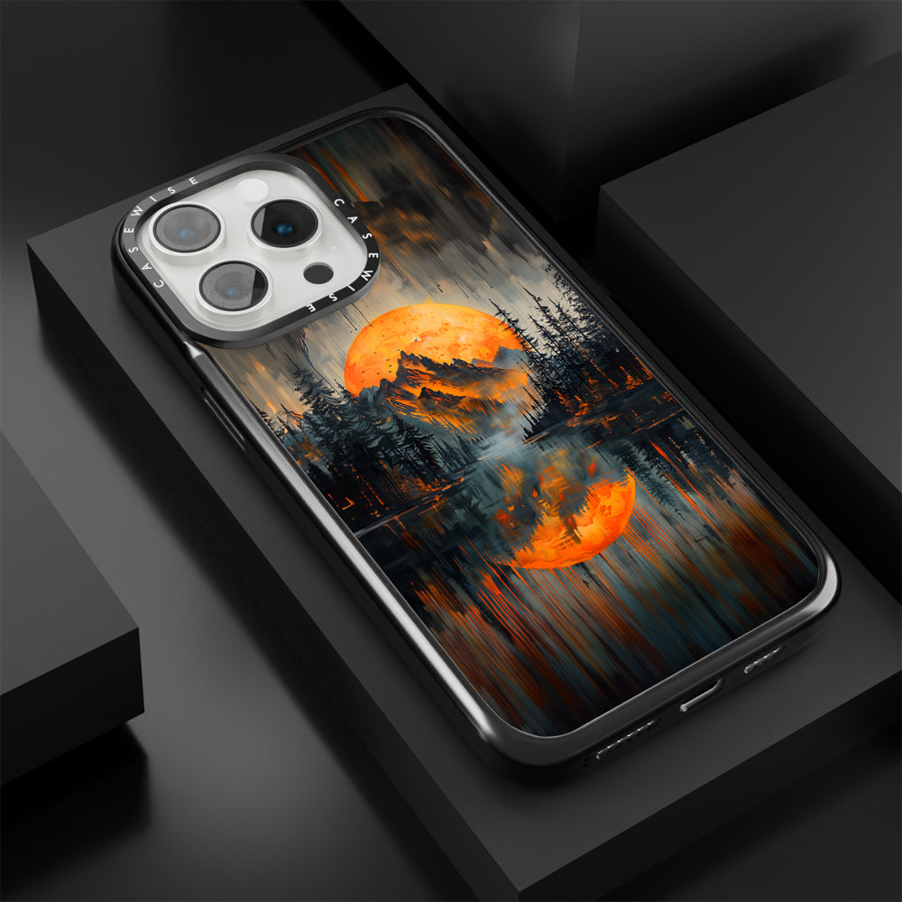 Orange Sunset Mountains - Etui