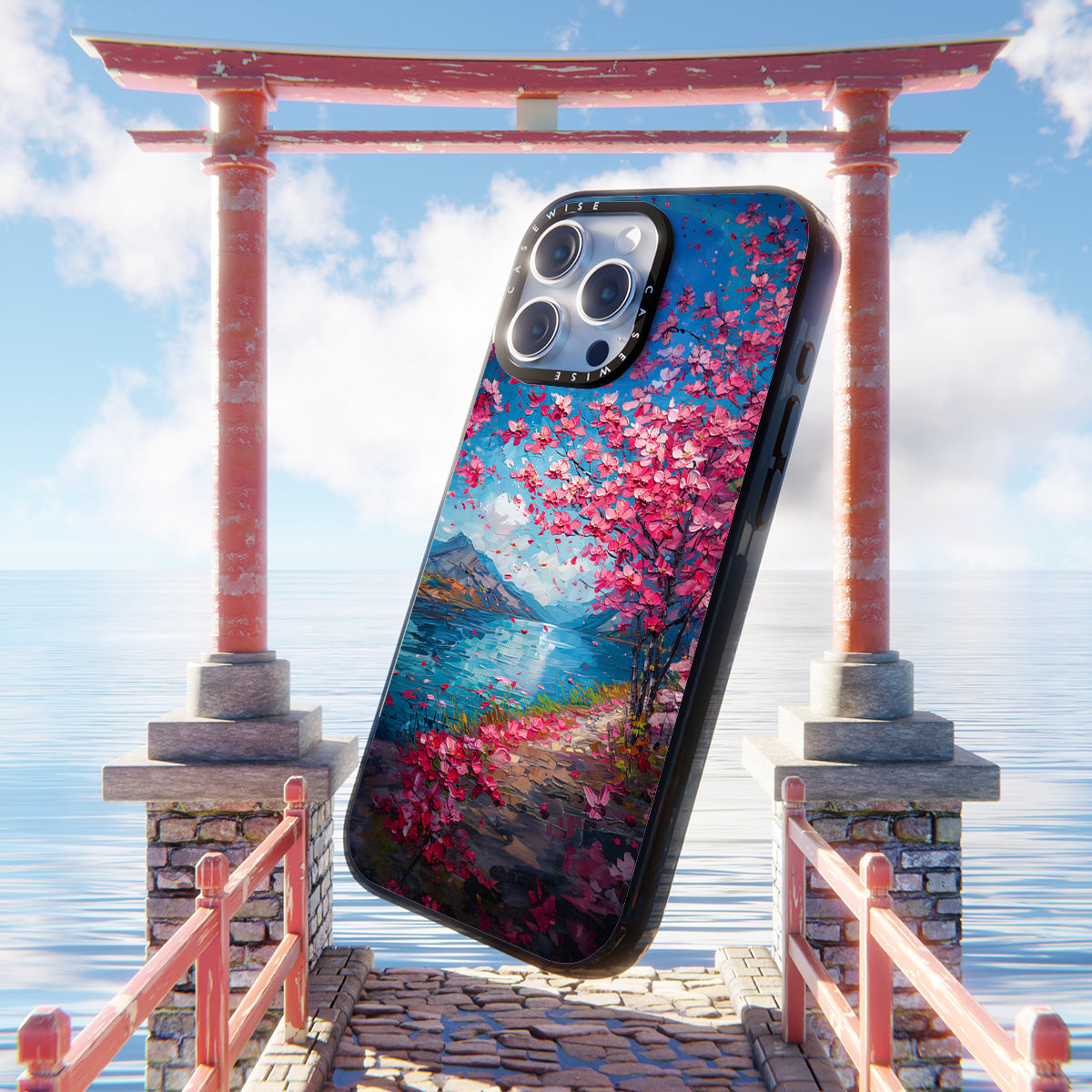 Cherry Blossom Landscape - Etui