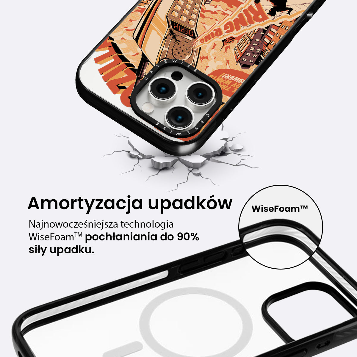Retro Phonezilla - Etui