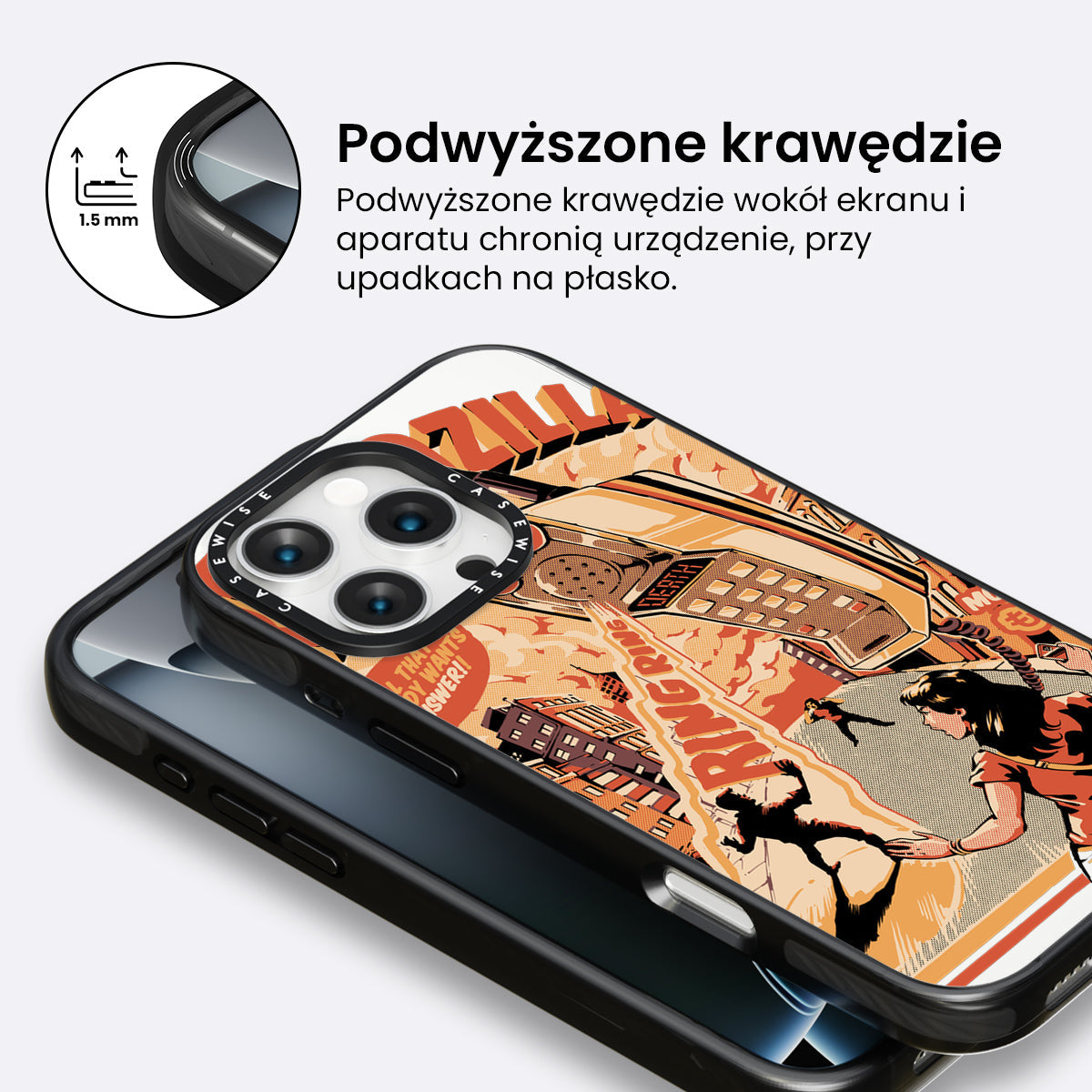Retro Phonezilla - Etui