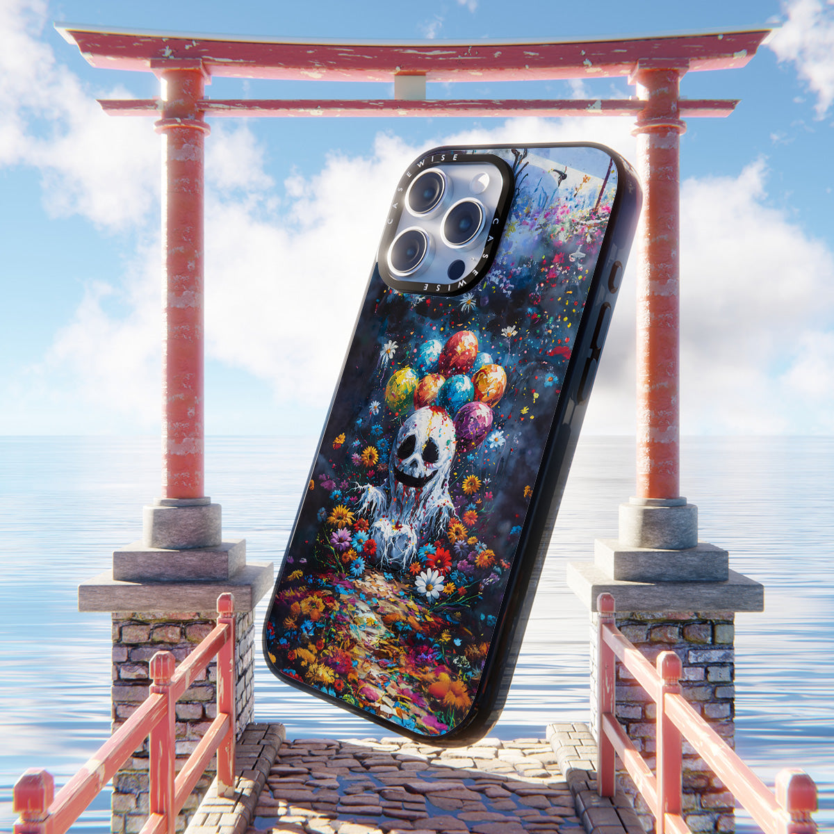 Rainbow Balloon Ghost - Etui