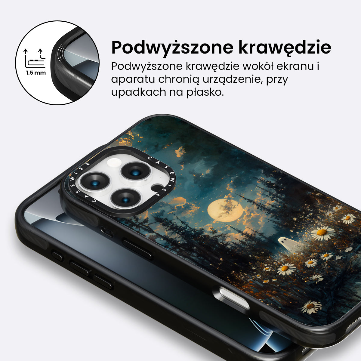 Lonely Ghost in Daisy Flowers - Etui