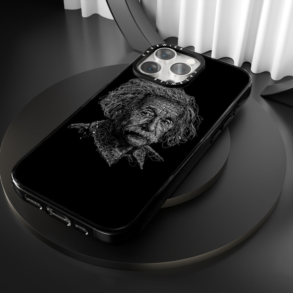 digital scribble art design inspired by albert einstein - Etui