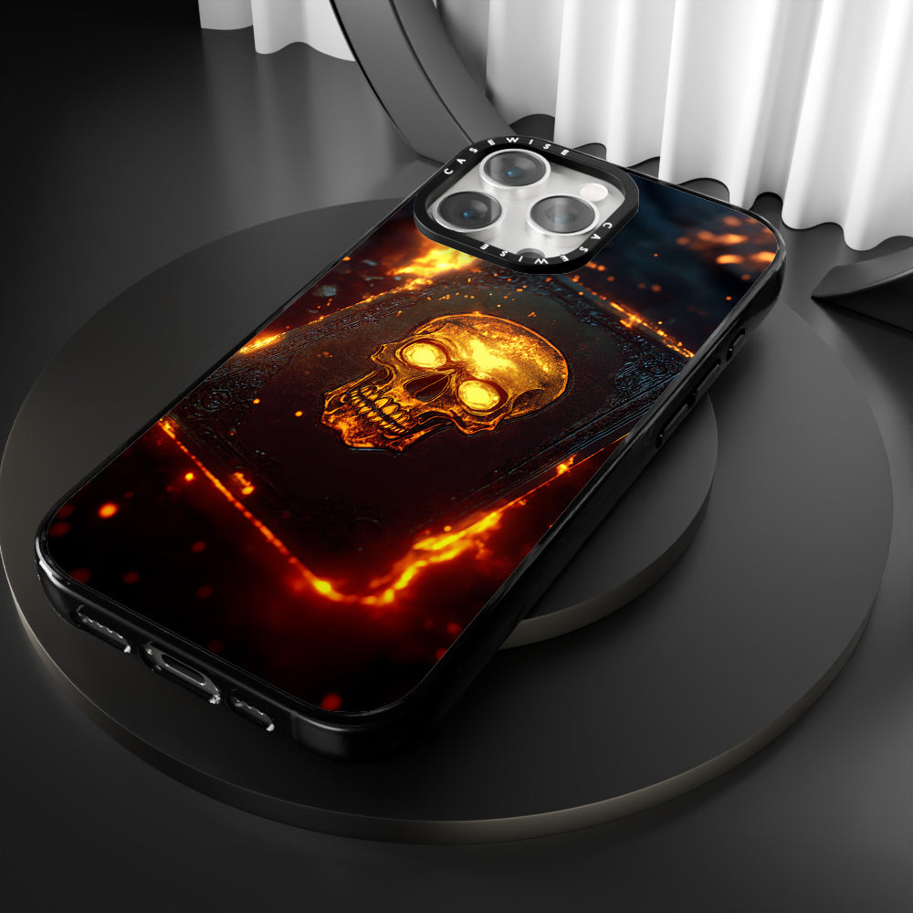 Skull Fire Book Card - Etui