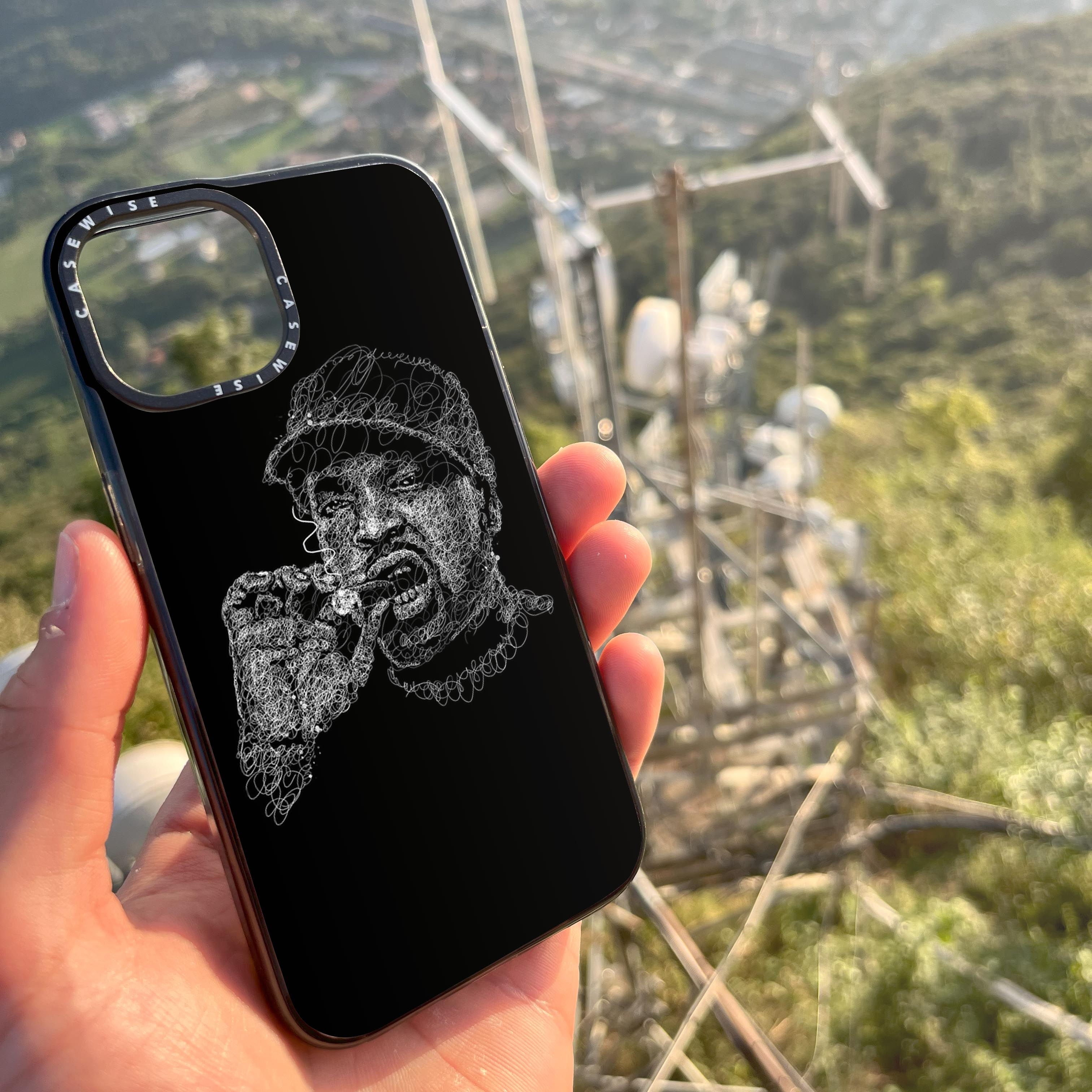 digital scribble art design - Etui