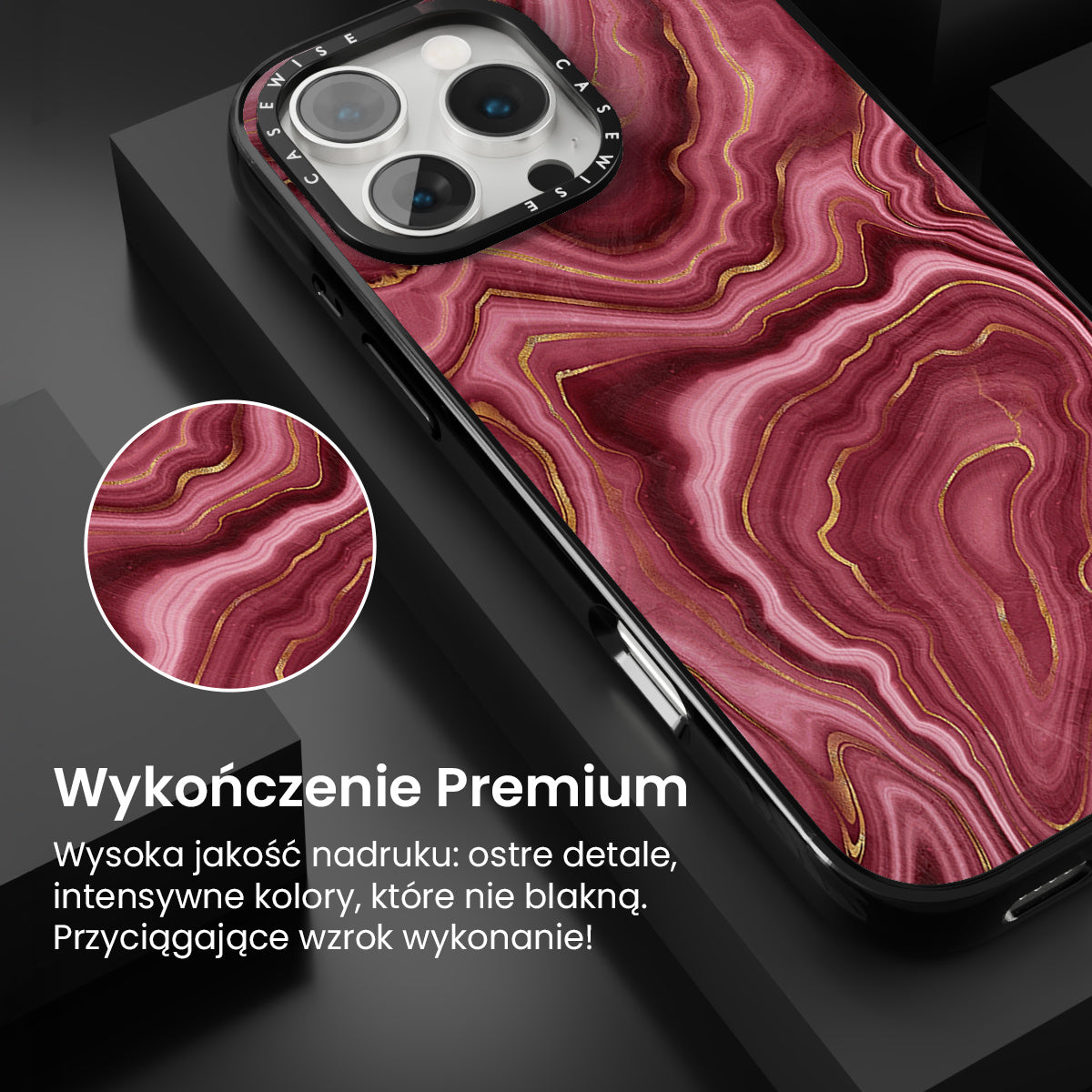 Red Agate Texture 06 - Etui