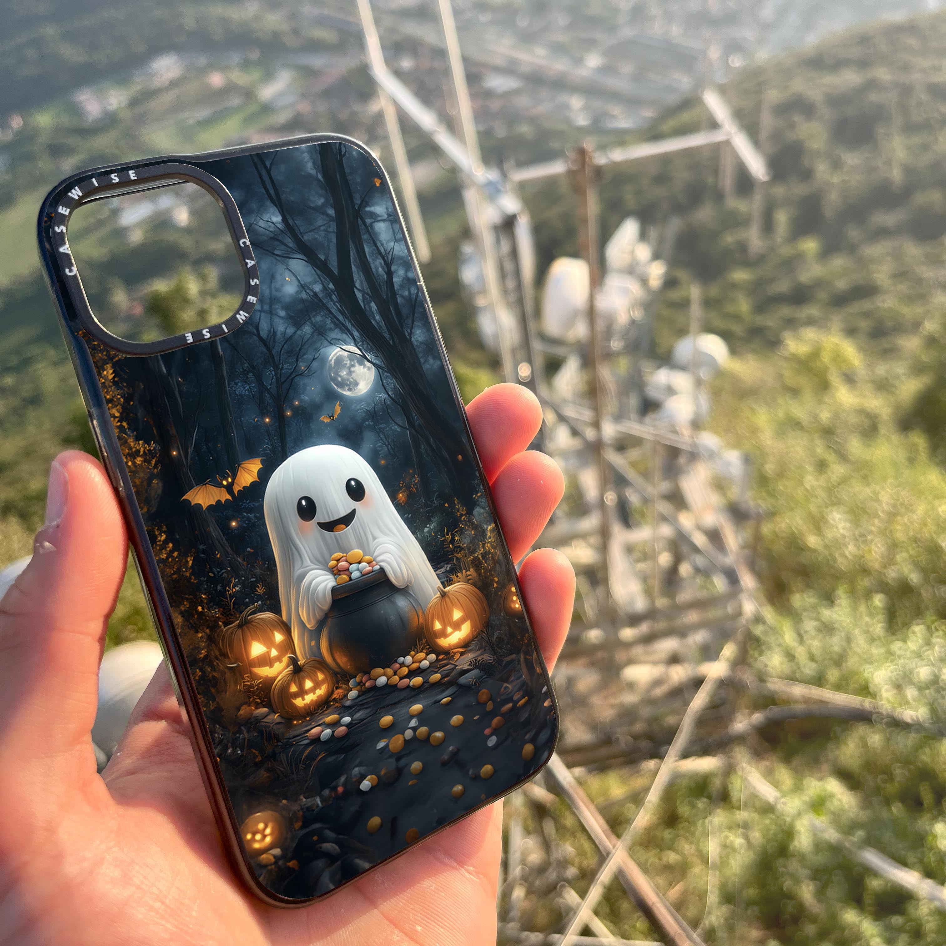 Pumpkin Ghost in Forest - Etui