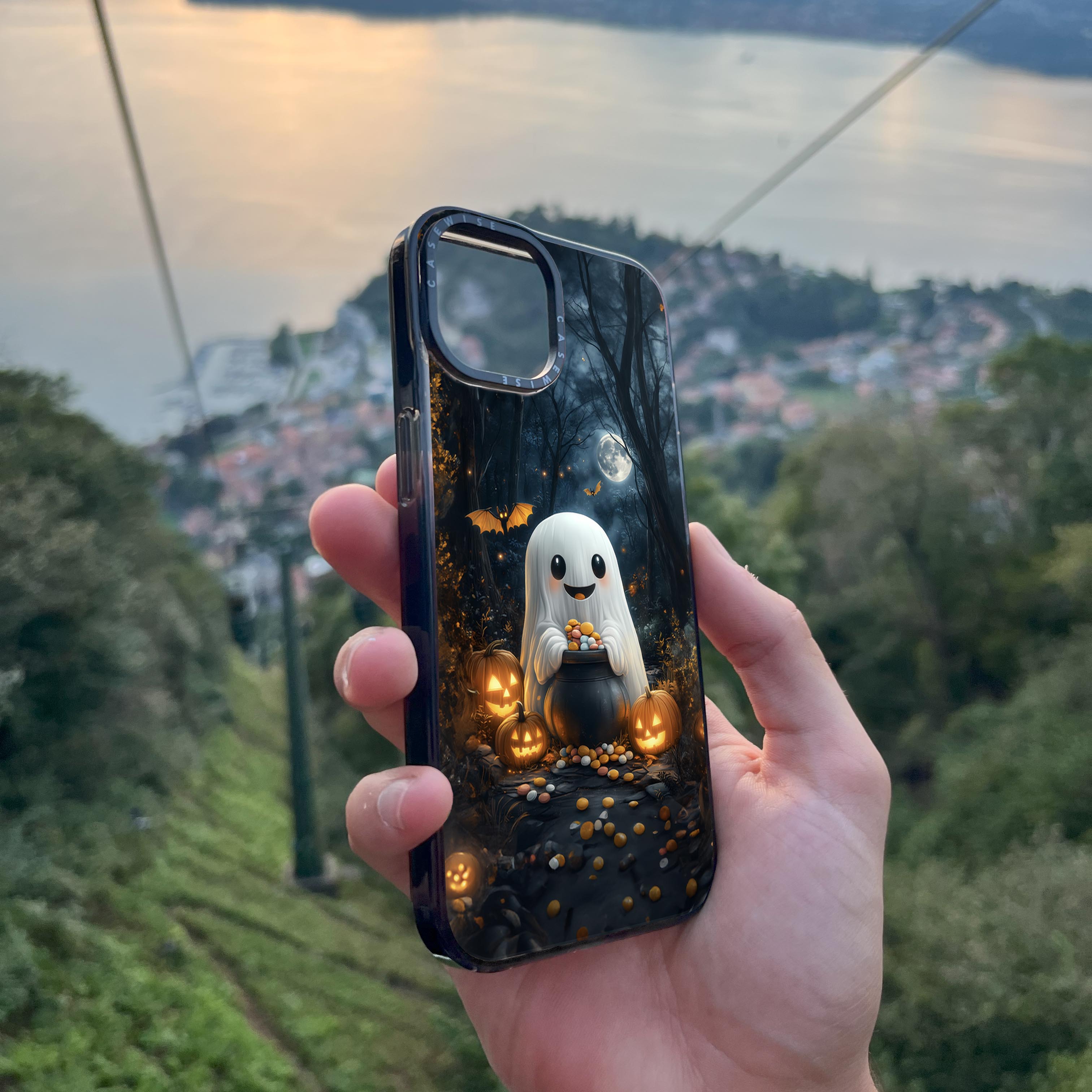 Pumpkin Ghost in Forest - Etui