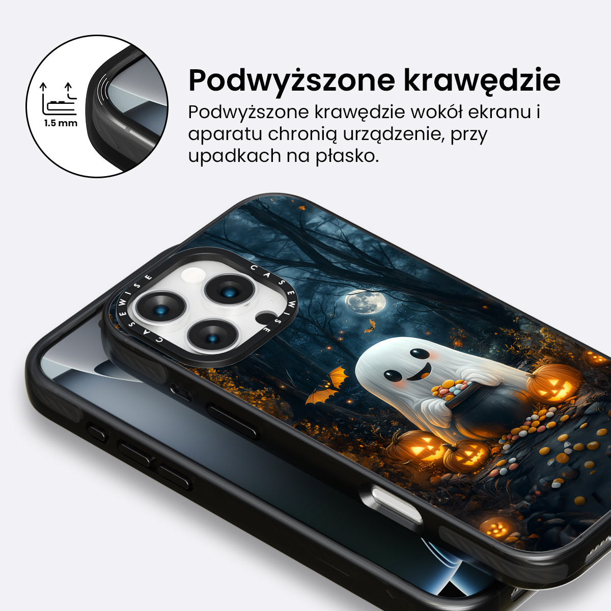 Pumpkin Ghost in Forest - Etui
