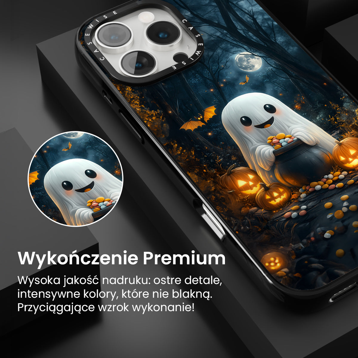 Pumpkin Ghost in Forest - Etui