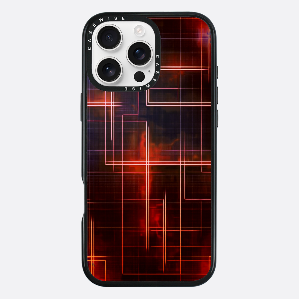 Digital Lines Orange - Etui