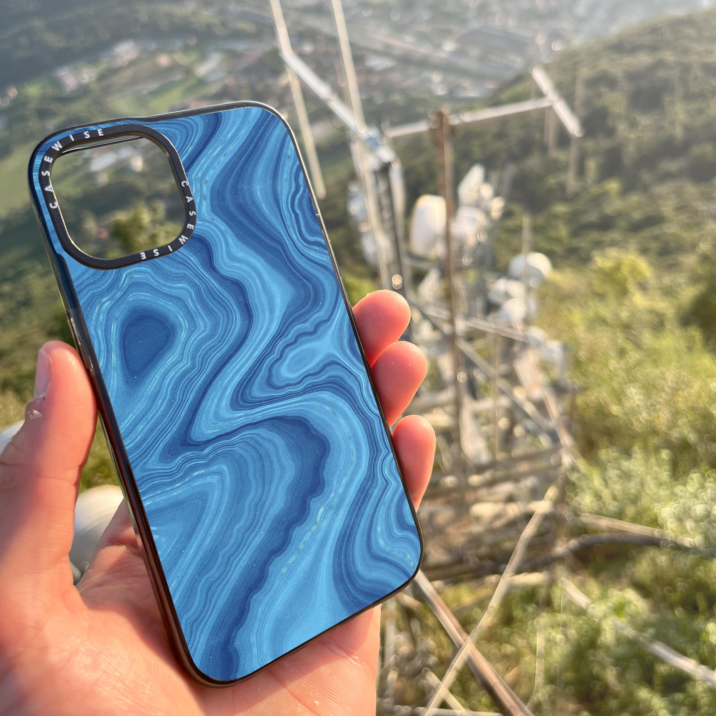 Blue Agate Texture 07 - Etui