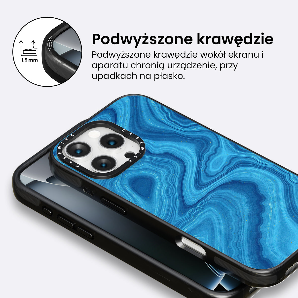 Blue Agate Texture 07 - Etui