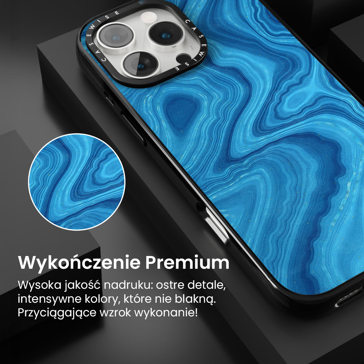 Blue Agate Texture 07 - Etui