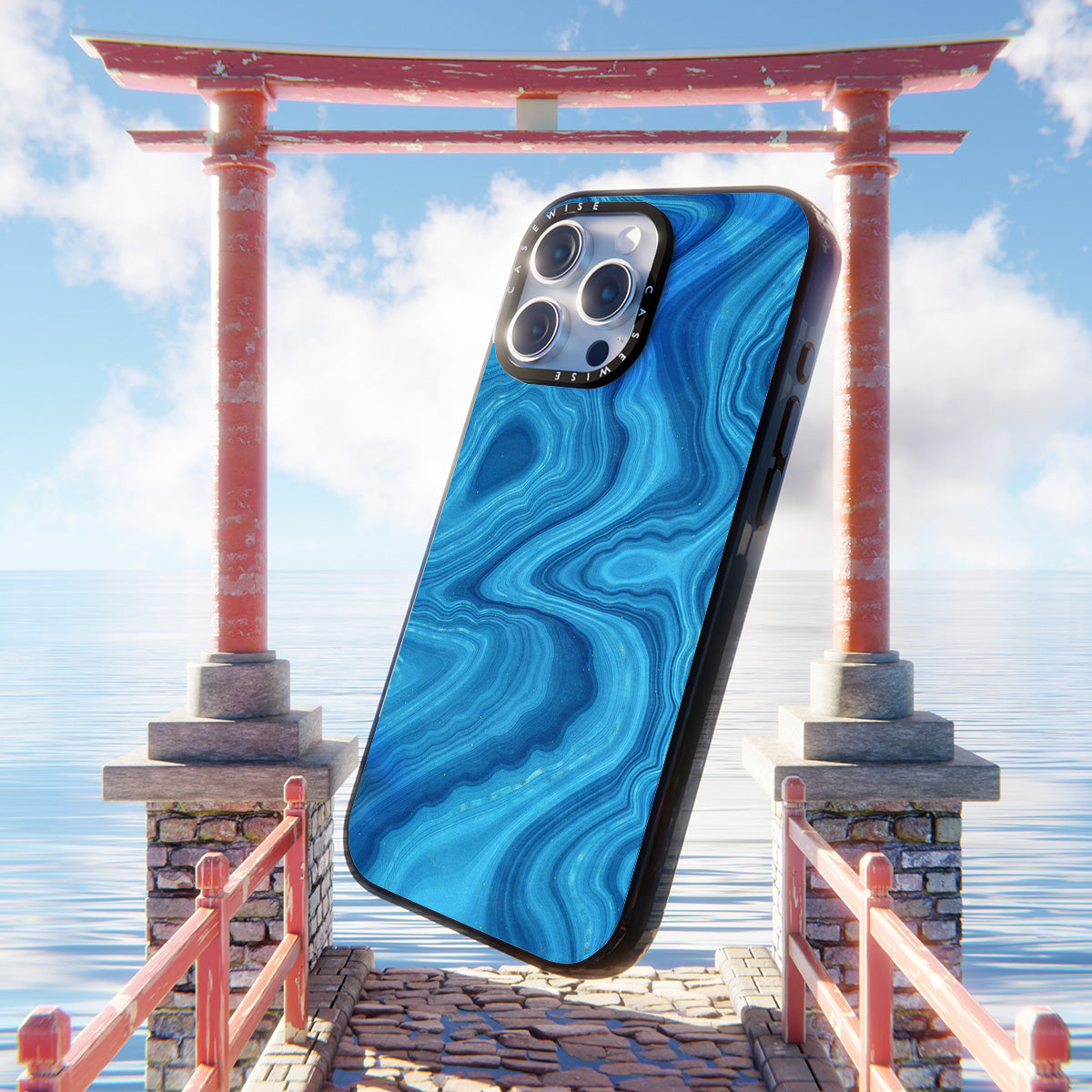 Blue Agate Texture 07 - Etui