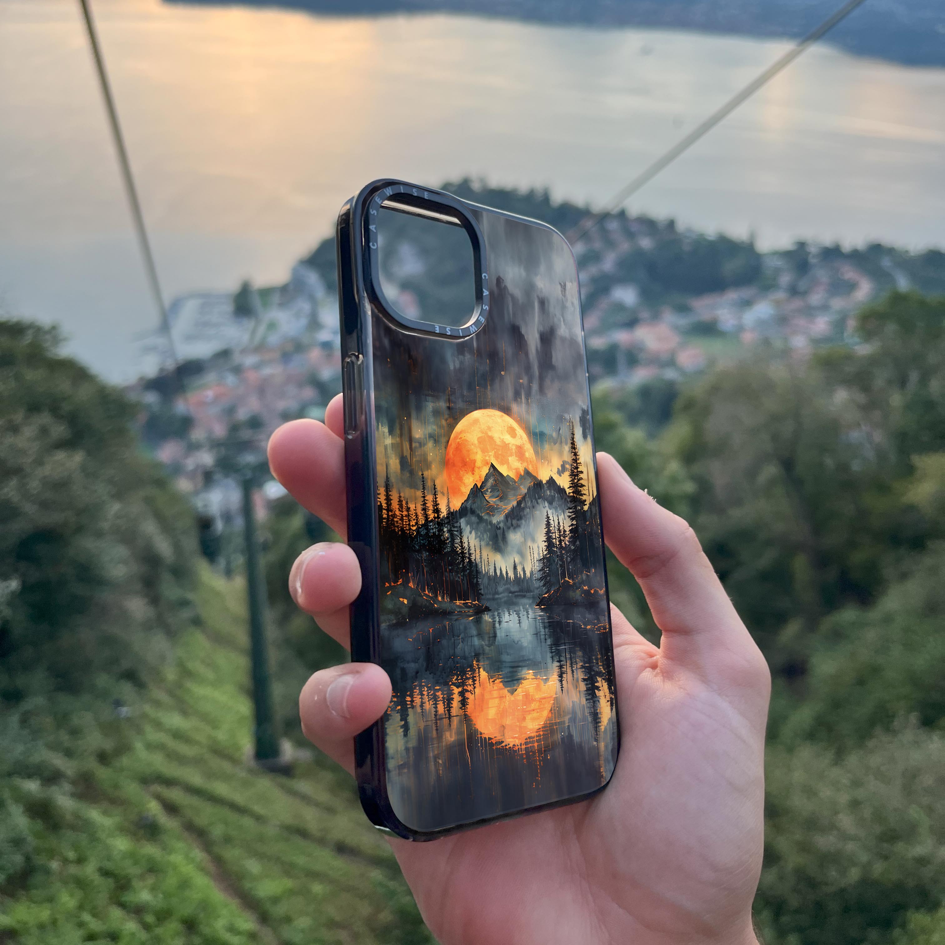 Golden Veingd Mountain sunset - Etui
