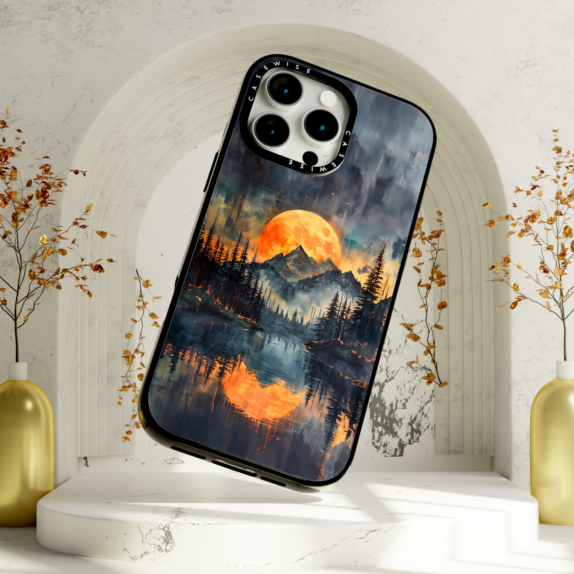Golden Veingd Mountain sunset - Etui