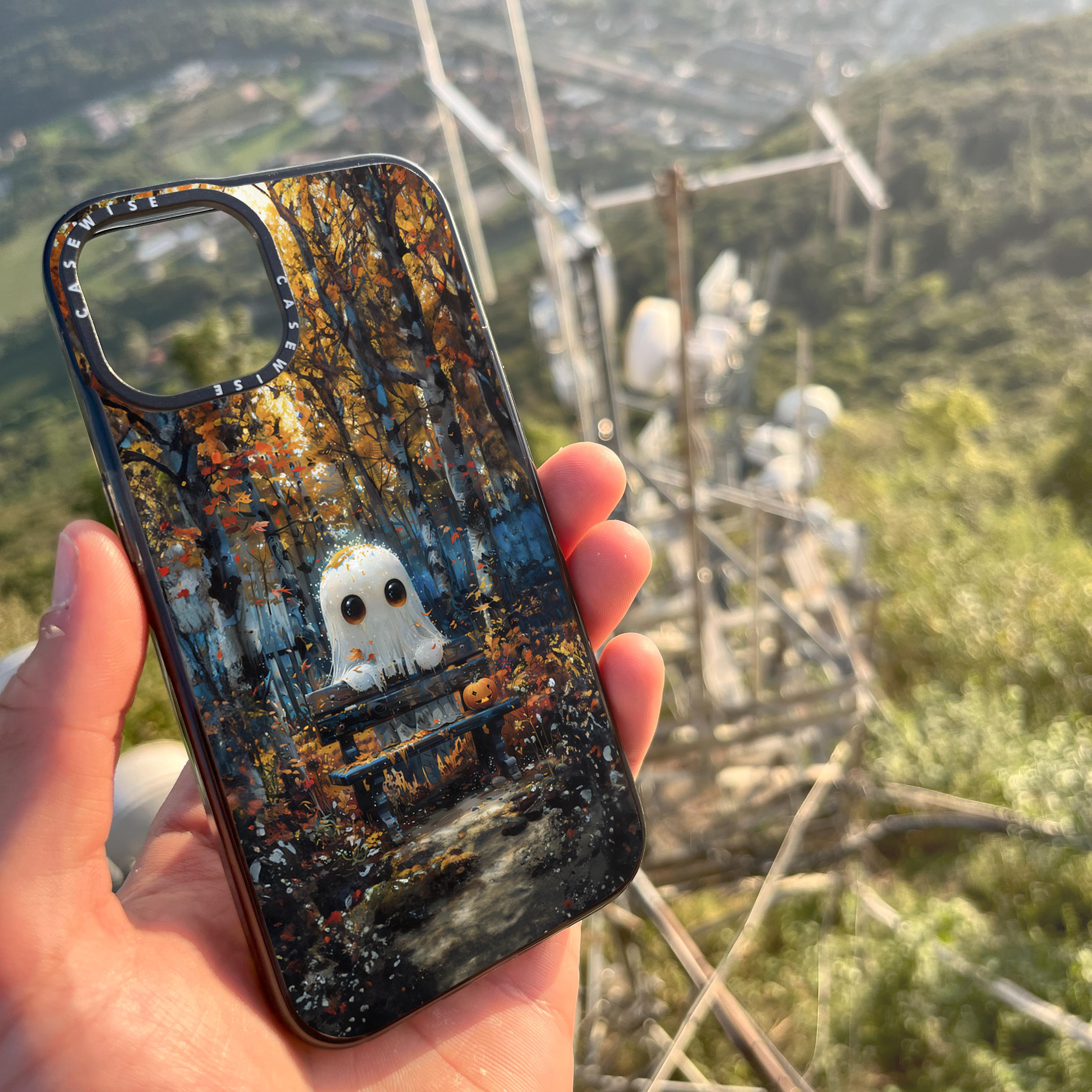 Cute Ghost in August Forest - Etui