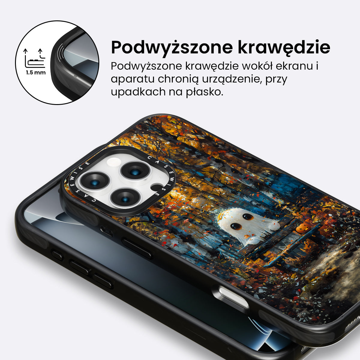 Cute Ghost in August Forest - Etui