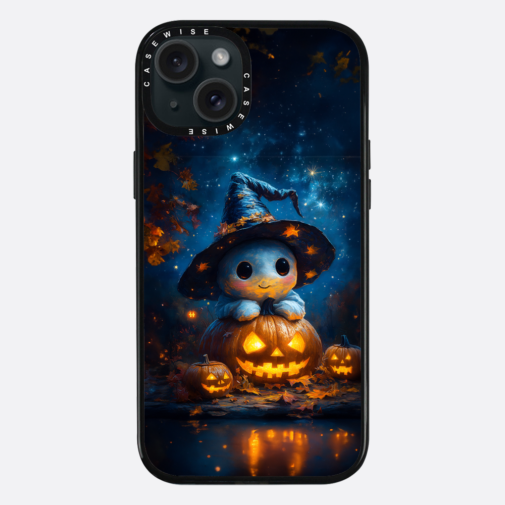 Cute Baby Ghost on Pumpkin - Etui