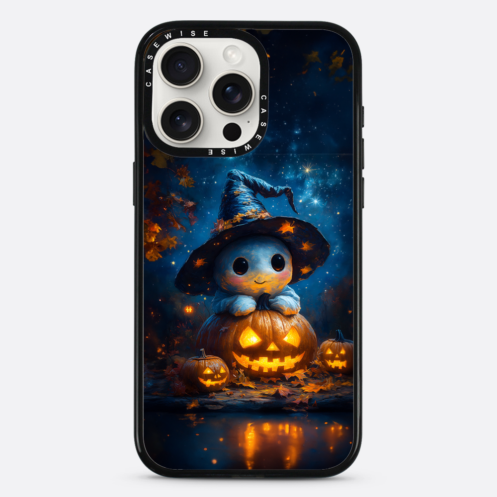 Cute Baby Ghost on Pumpkin - Etui