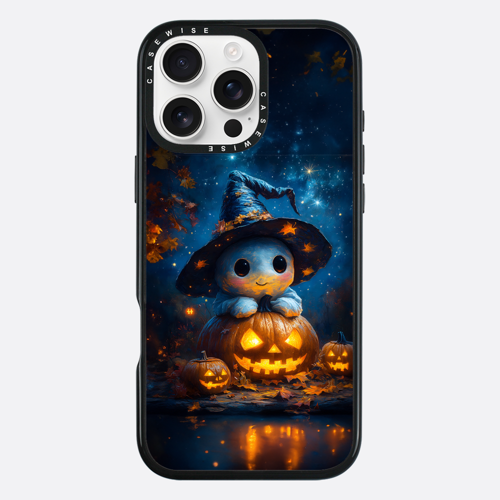 Cute Baby Ghost on Pumpkin - Etui