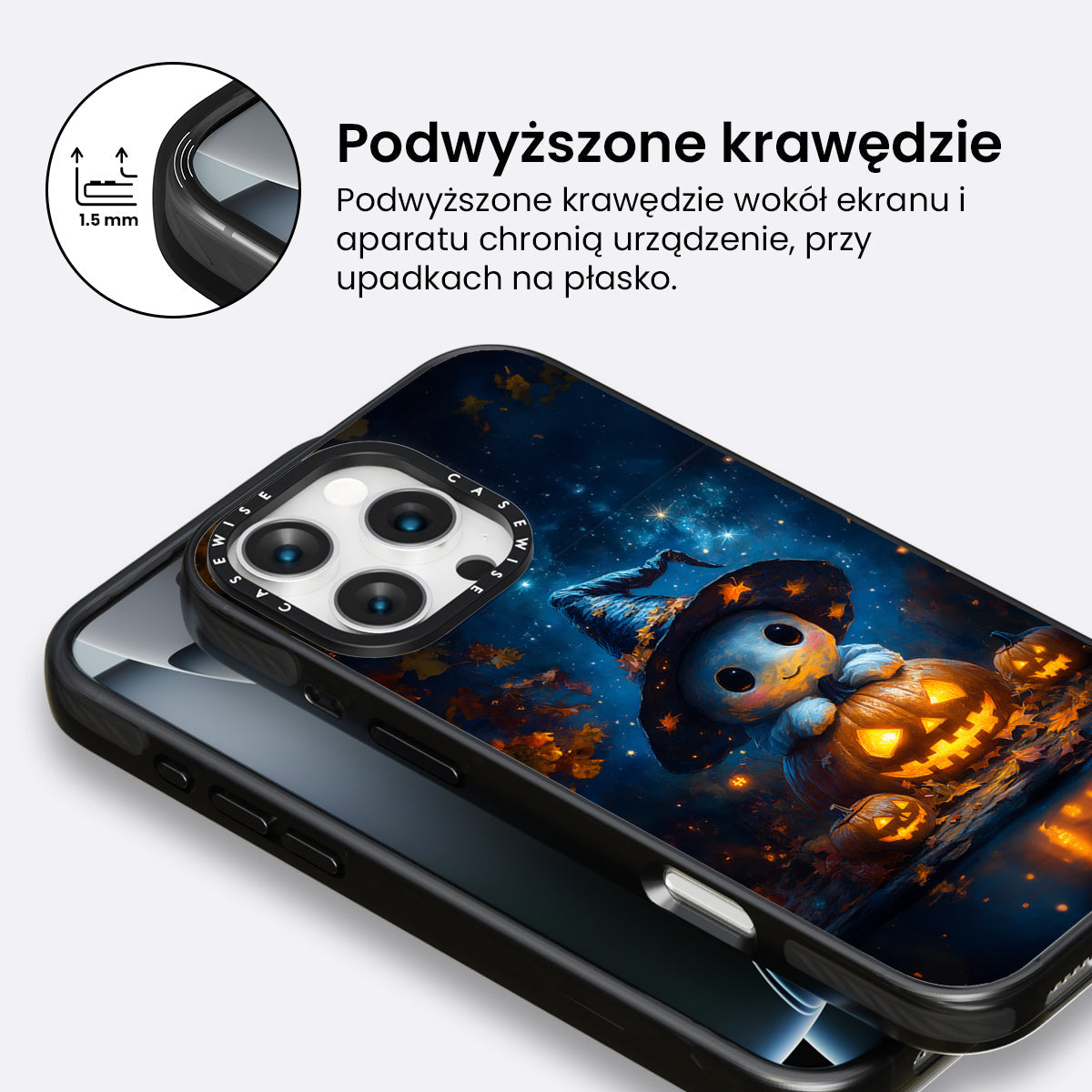 Cute Baby Ghost on Pumpkin - Etui