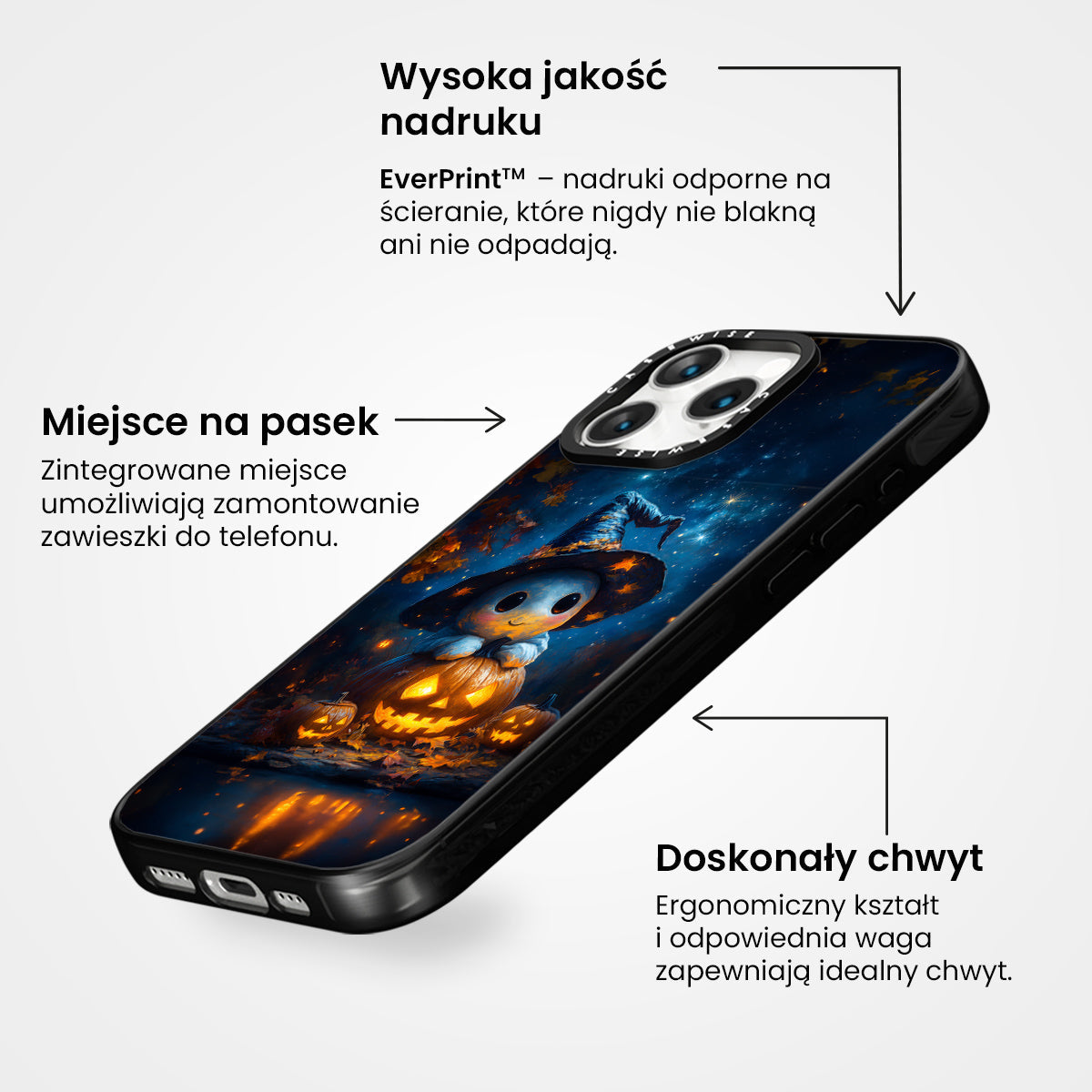 Cute Baby Ghost on Pumpkin - Etui
