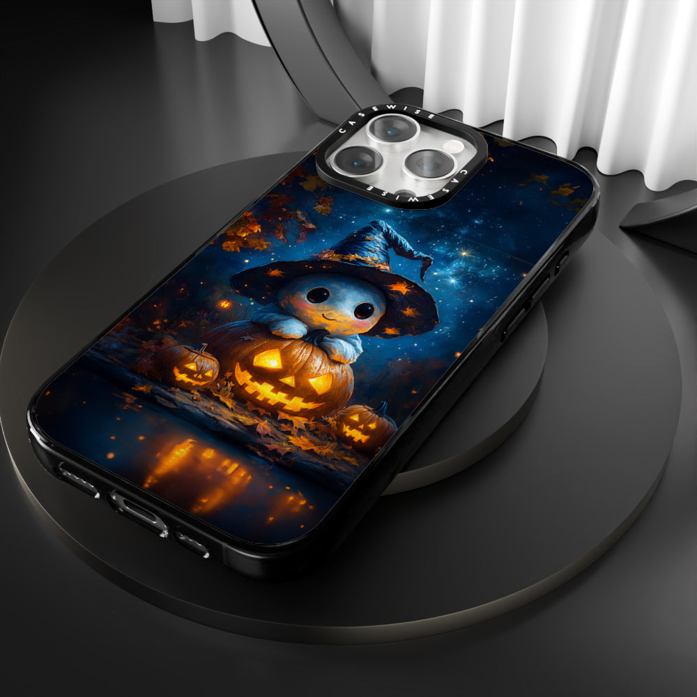Cute Baby Ghost on Pumpkin - Etui