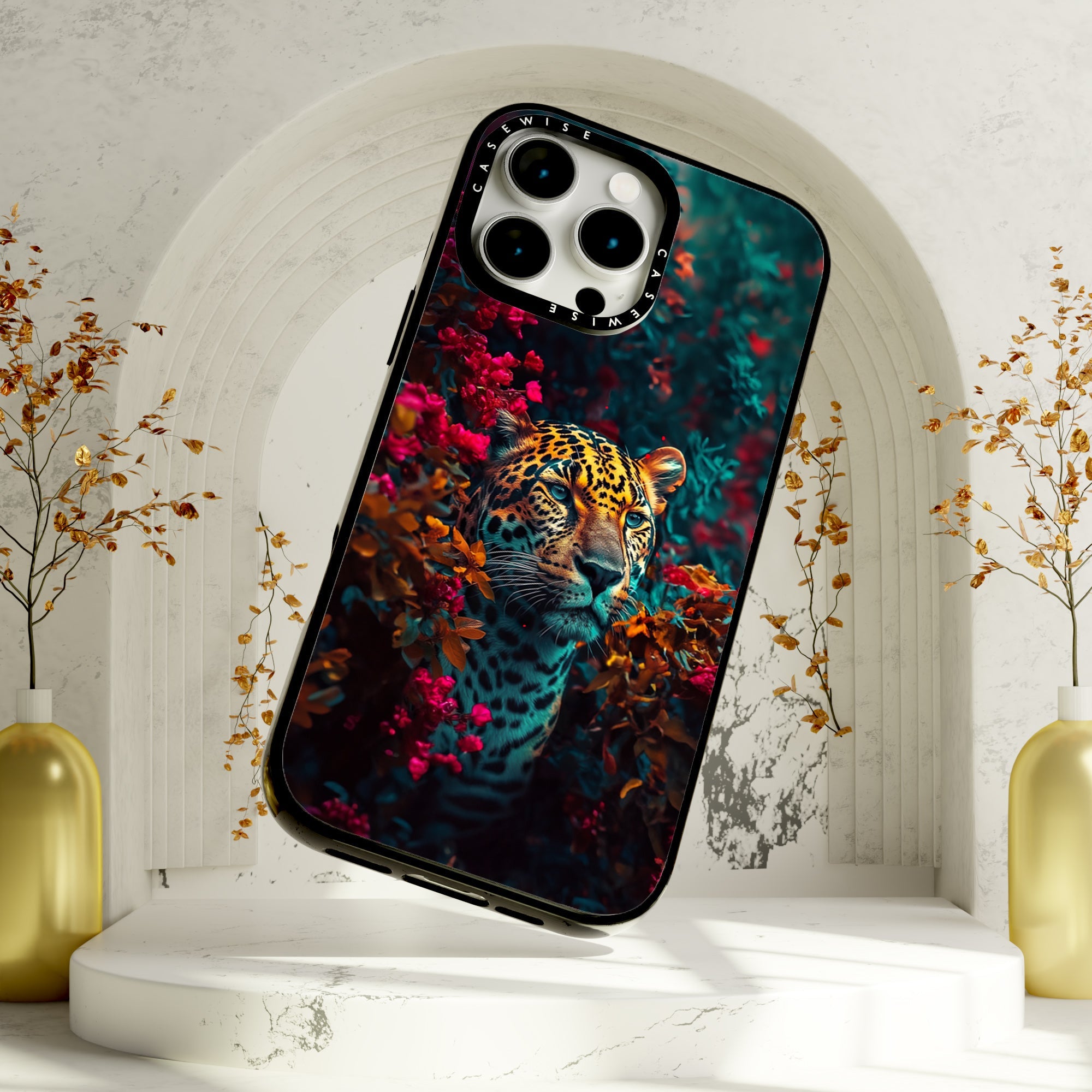 Jaguar in Roses - Etui