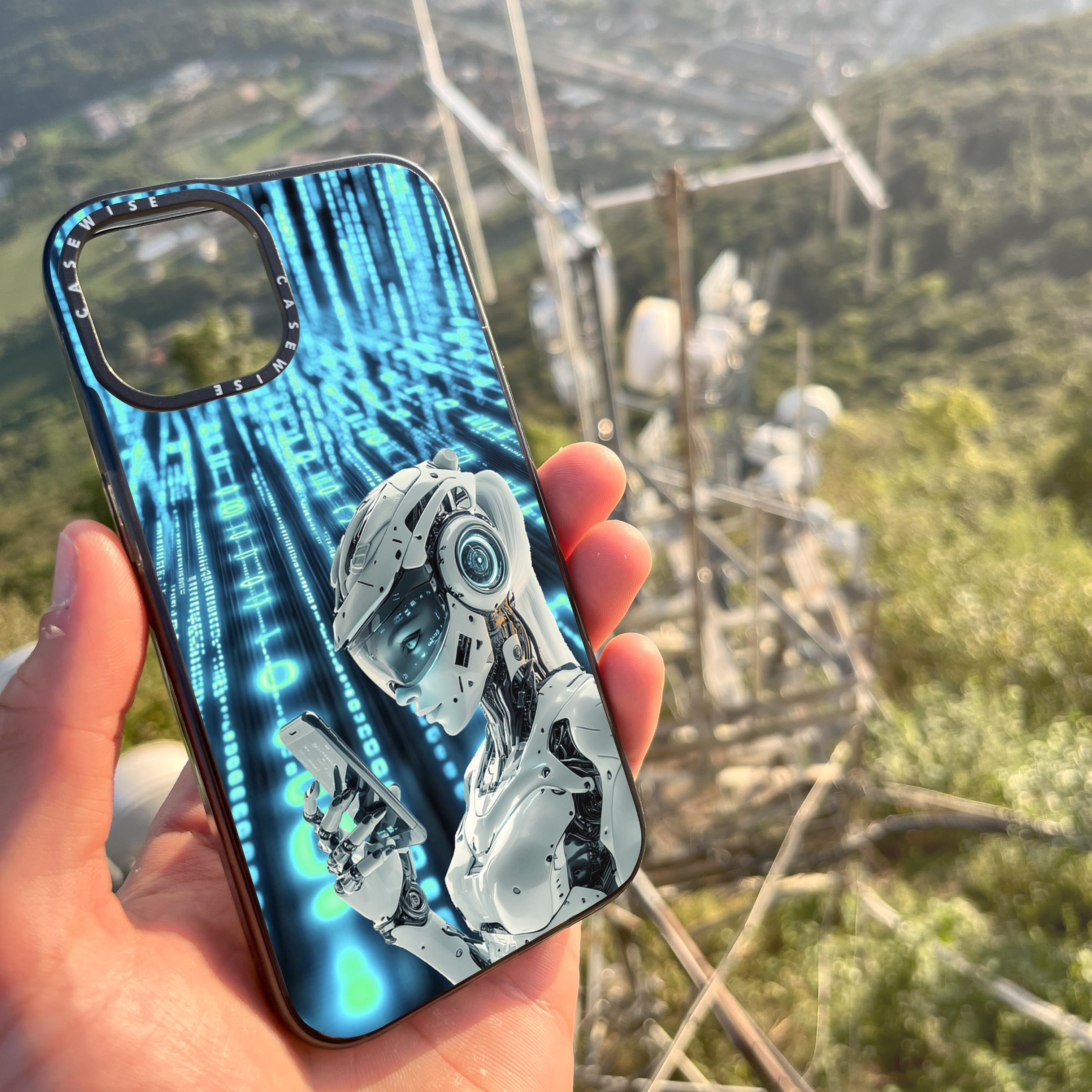 Digital Female Robot Phone - Etui