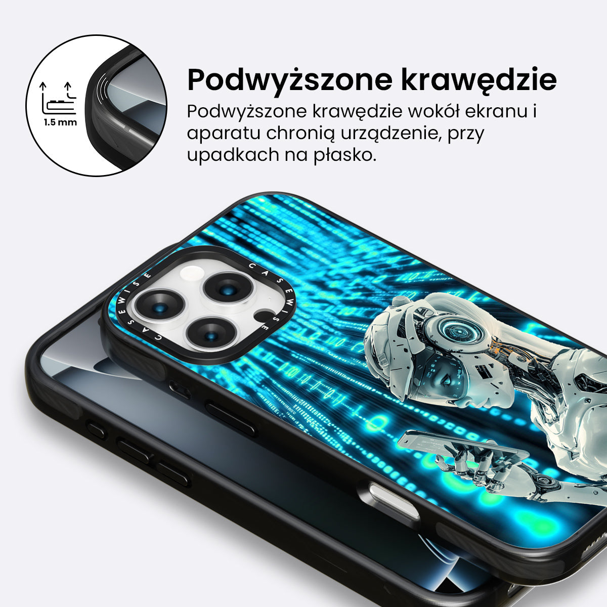 Digital Female Robot Phone - Etui