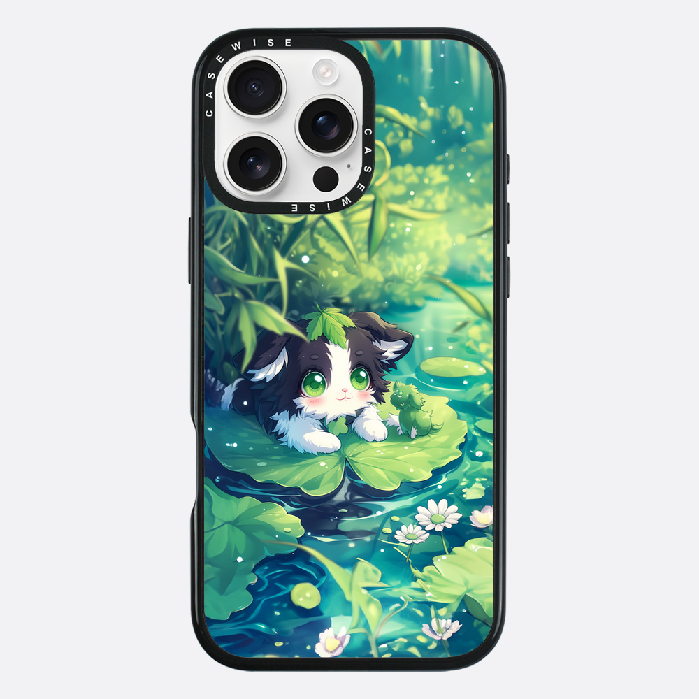 Cannabis Cat at the pond - Etui