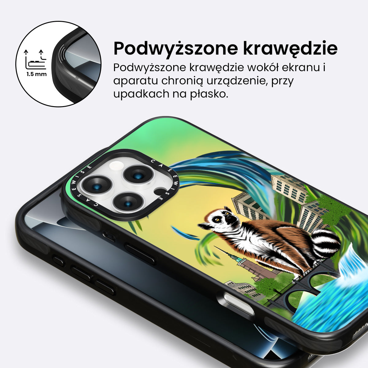 Lemur koroniasty w eko mieście - Etui