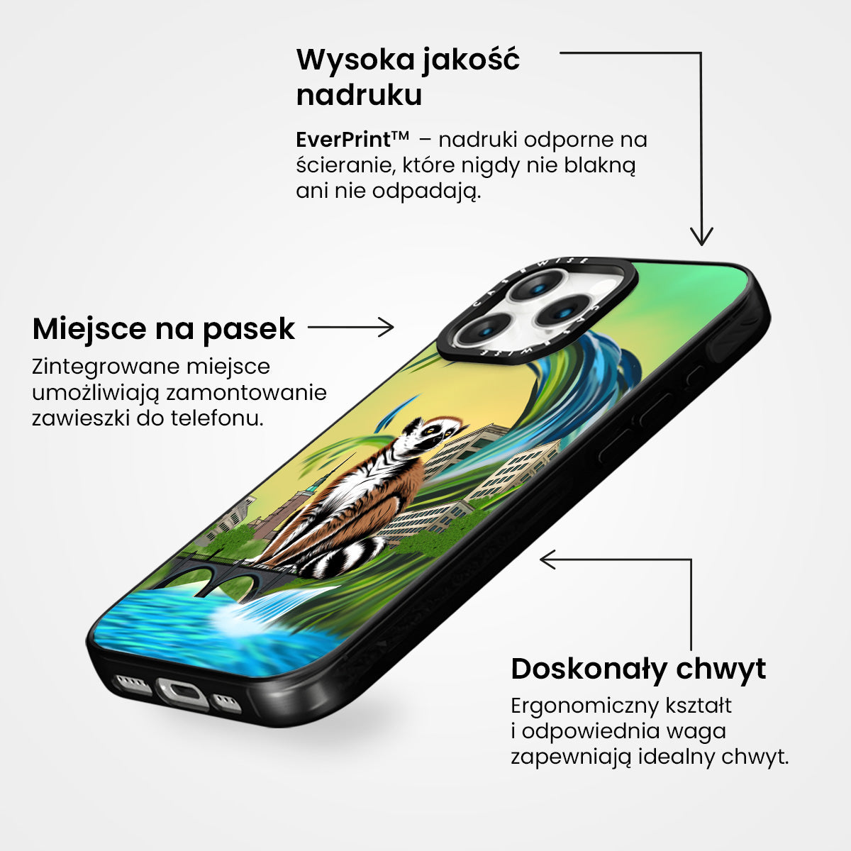 Lemur koroniasty w eko mieście - Etui