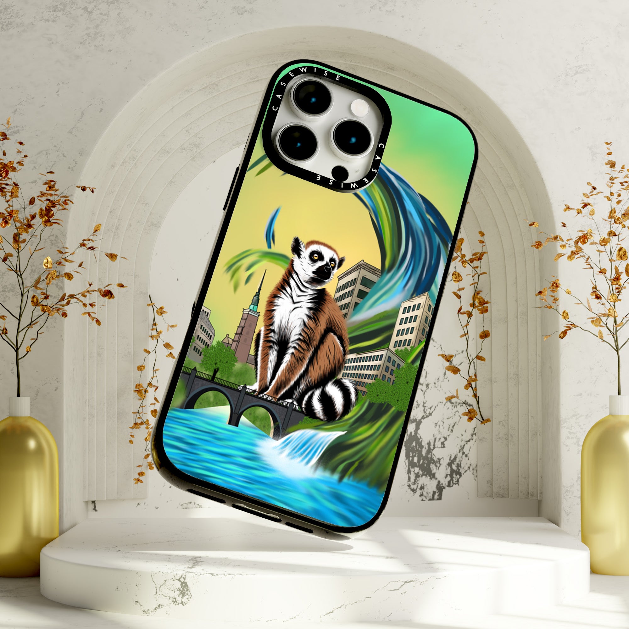 Lemur koroniasty w eko mieście - Etui