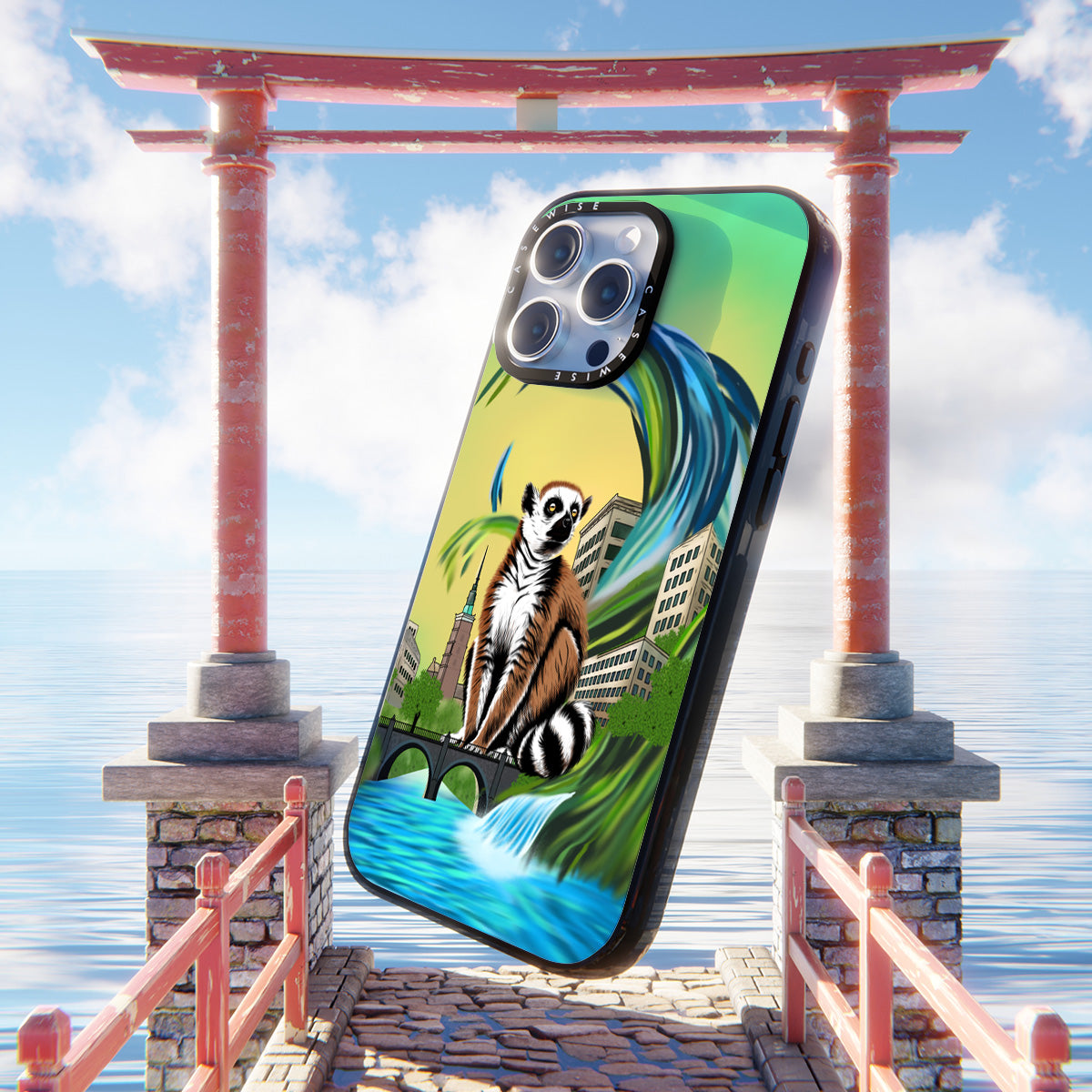 Lemur koroniasty w eko mieście - Etui
