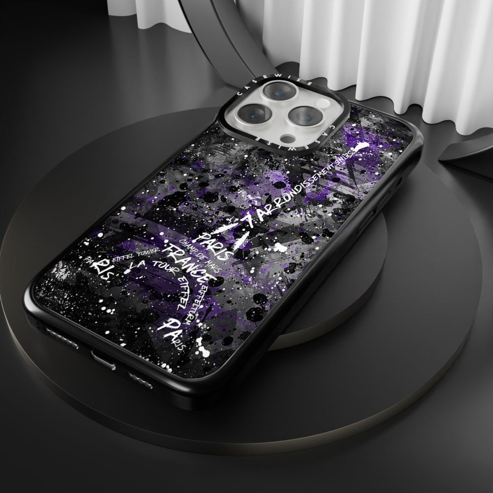 Digital Art Eiffel Tower purple - Etui
