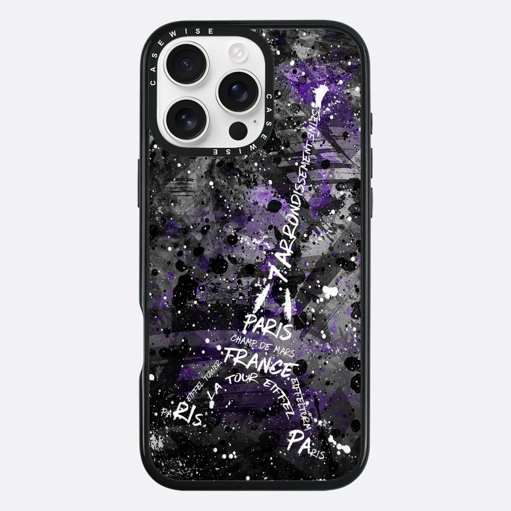Digital Art Eiffel Tower purple - Etui