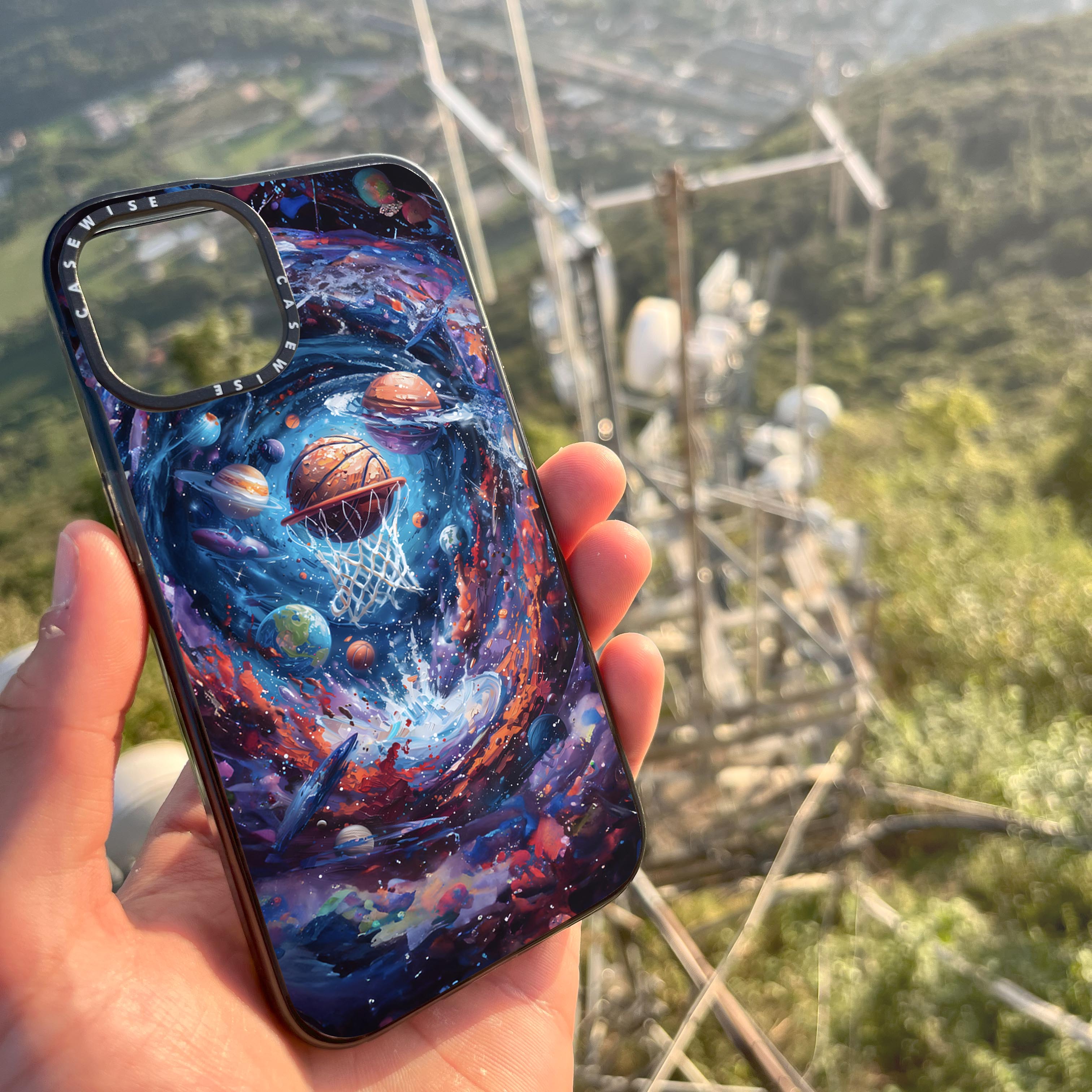 Basketball in Galaxy Space - Etui