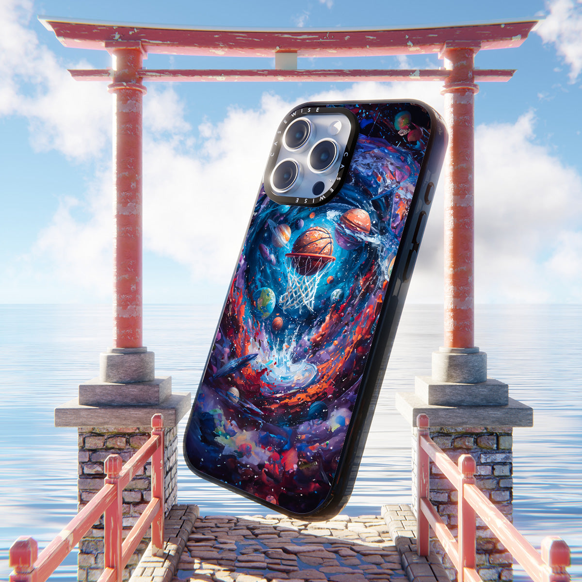 Basketball in Galaxy Space - Etui