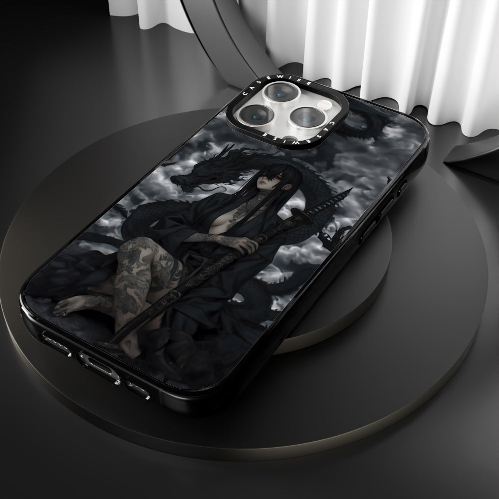Gothic Black Inked Shadow Girl - Etui