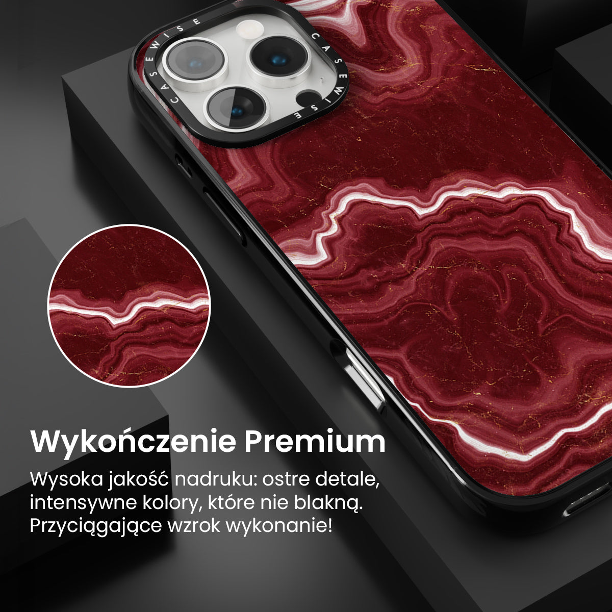 Red Agate Texture 09 - Etui