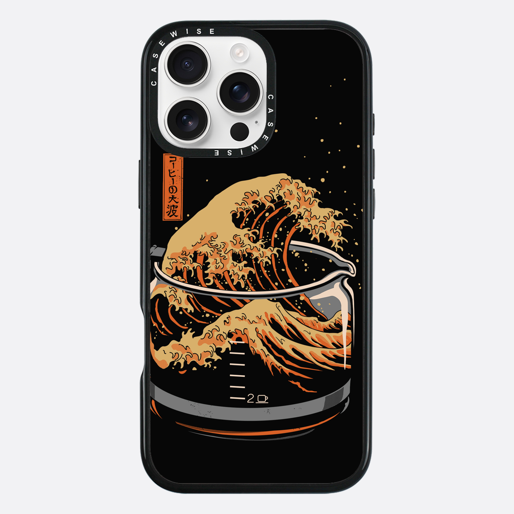 the great wave of coffee - Etui